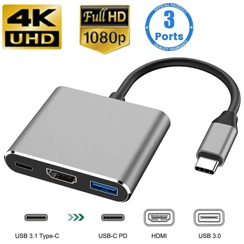 Multi Port Usb Hub - Adaptateur multiport 3 en 1 de