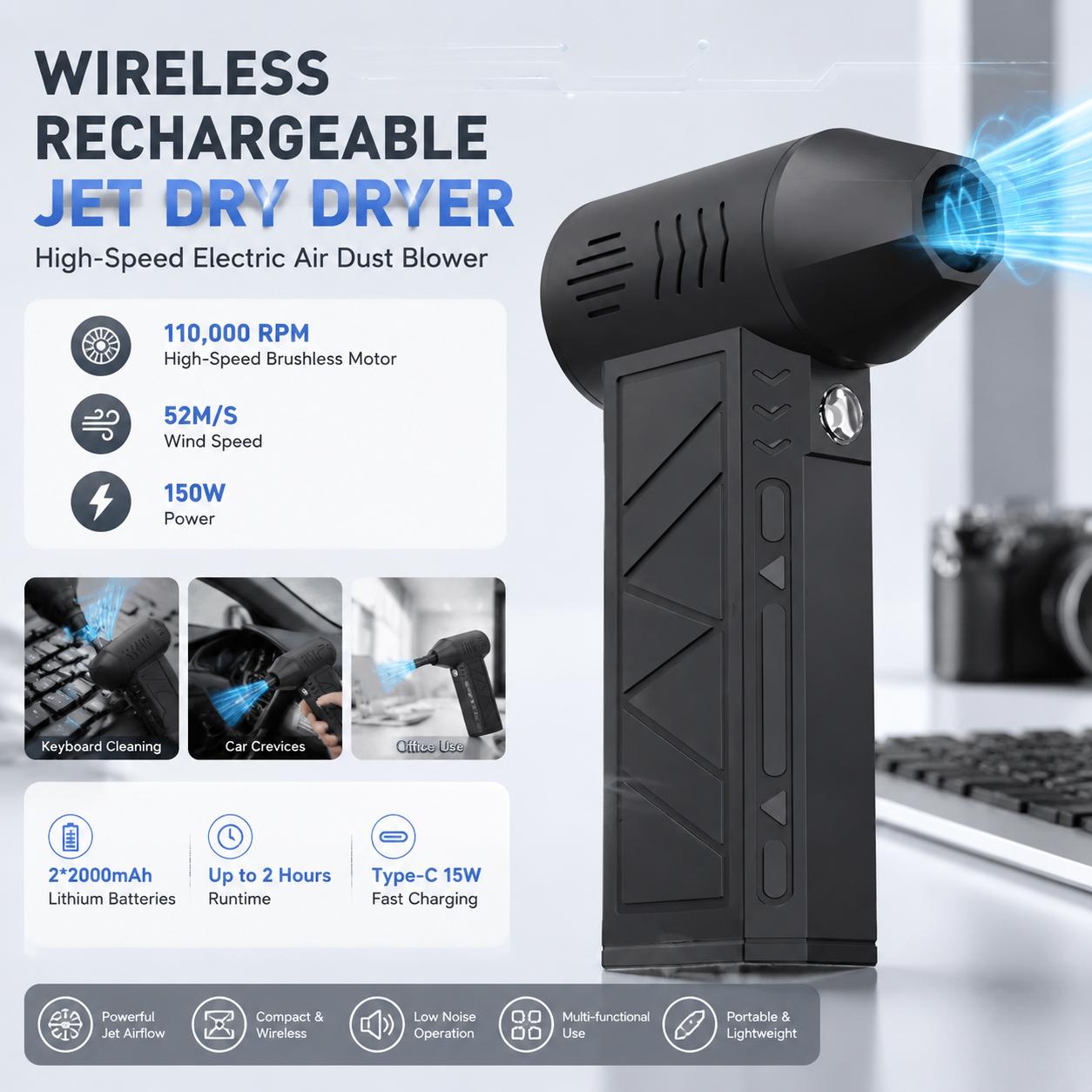 Souffleur d'air électrique 110 - Office Technician avis et prix