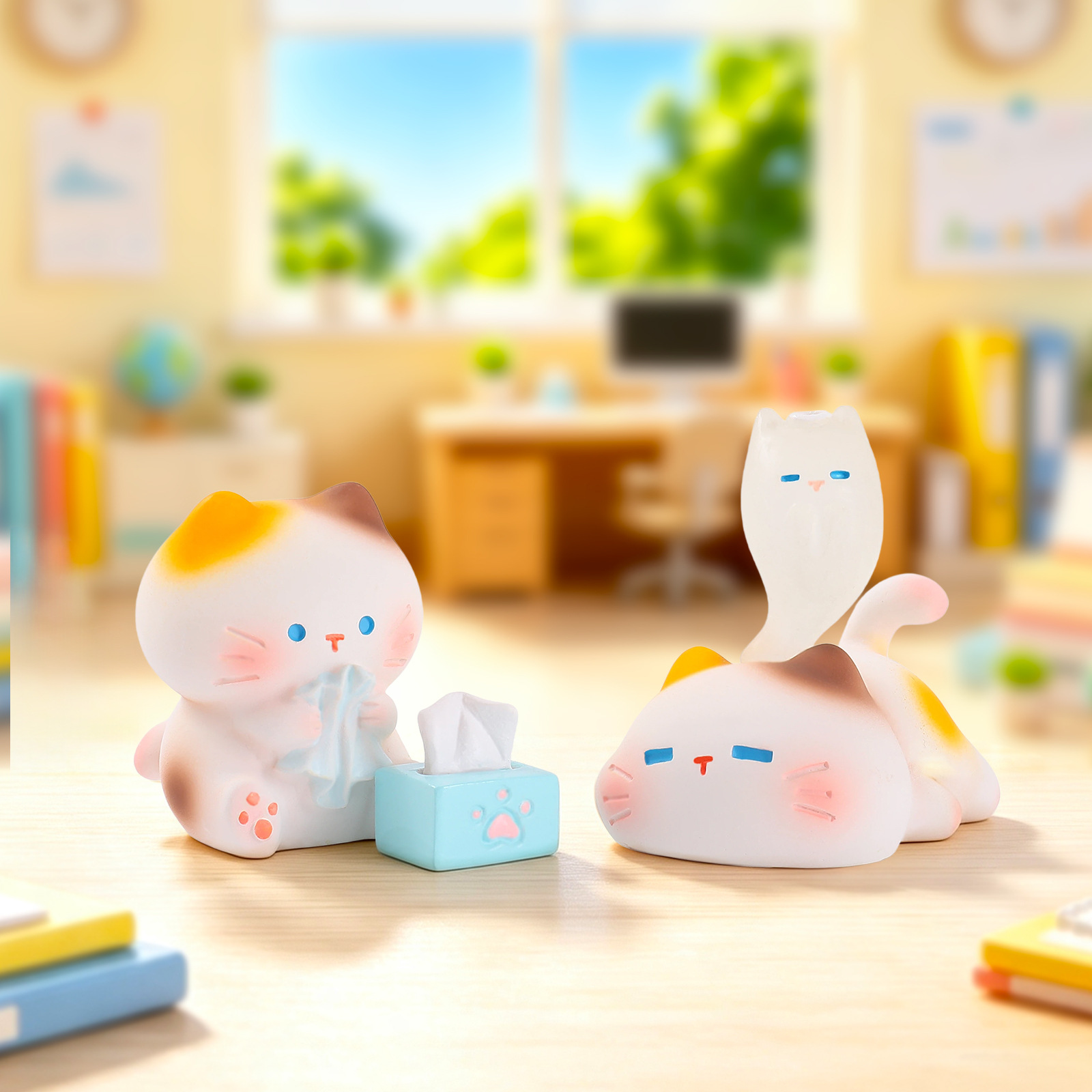 Figurine de chaton travaillant - Office Technician avis et prix