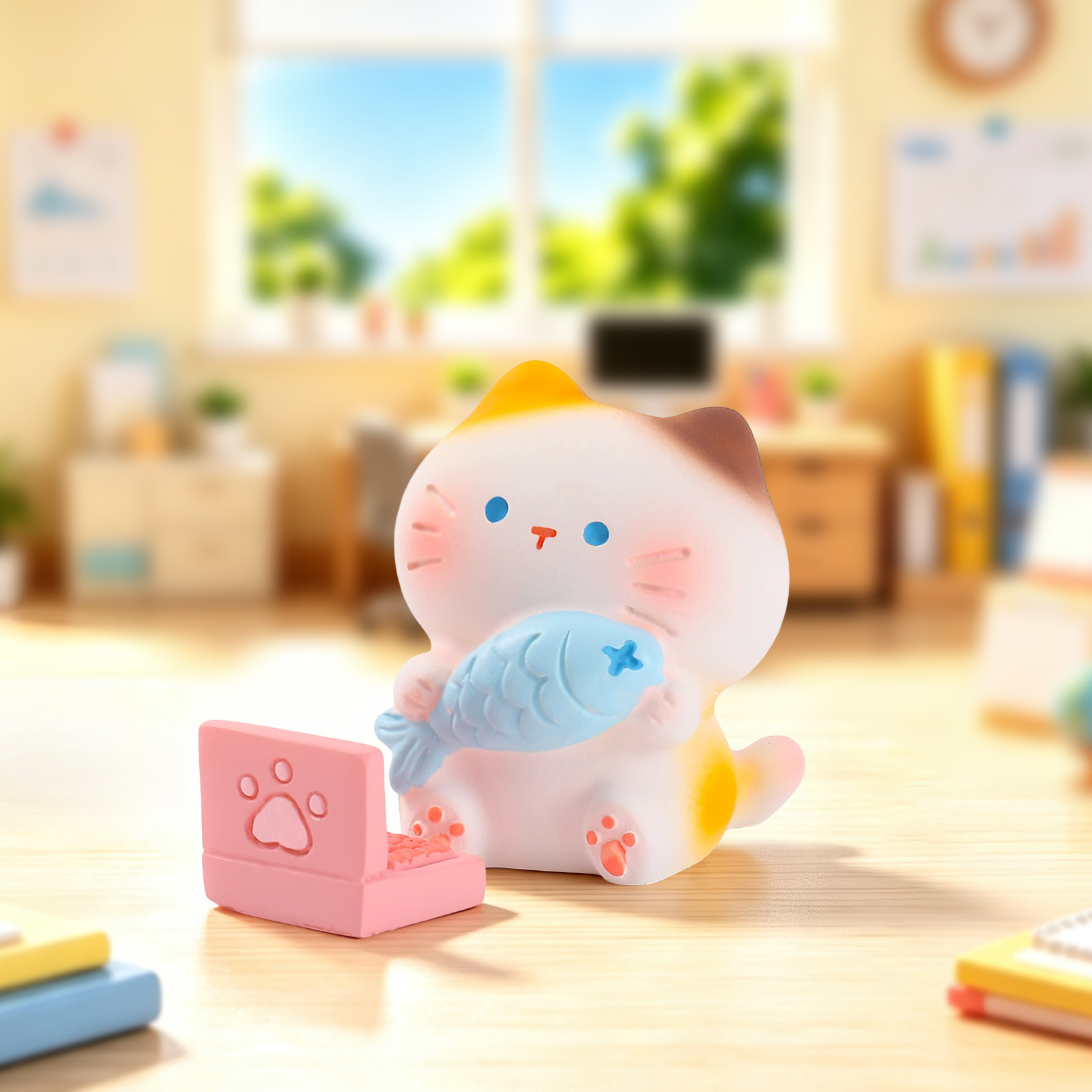 Figurine de chaton travaillant - Office Technician avis et prix